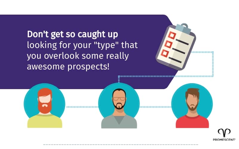 Don't get so focused on your type that you miss a good man