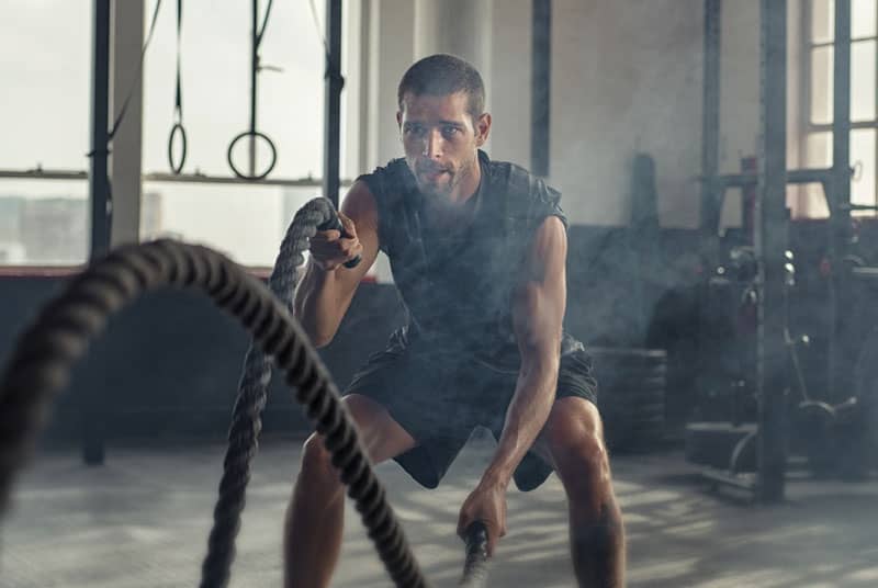 Man exercising to help increase blood flow to the penis
