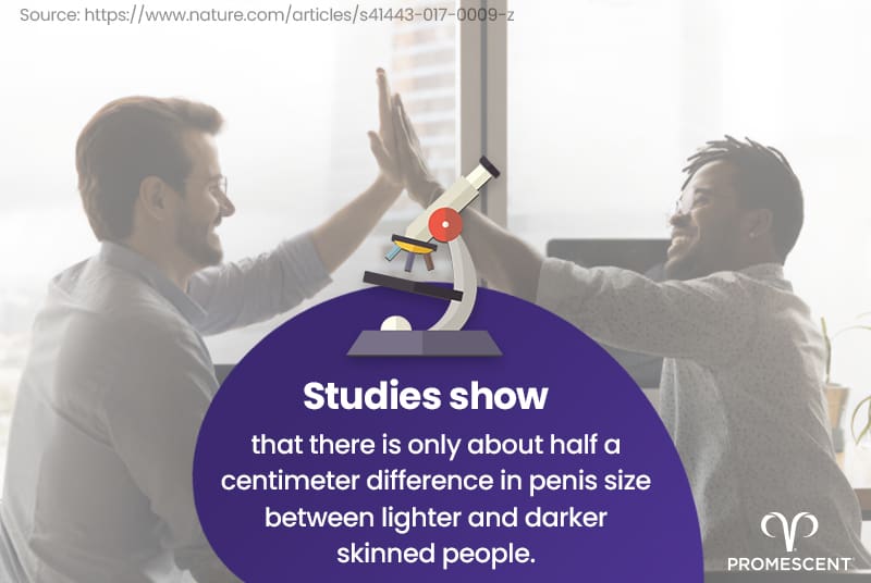 Myth that skin color determines penis size