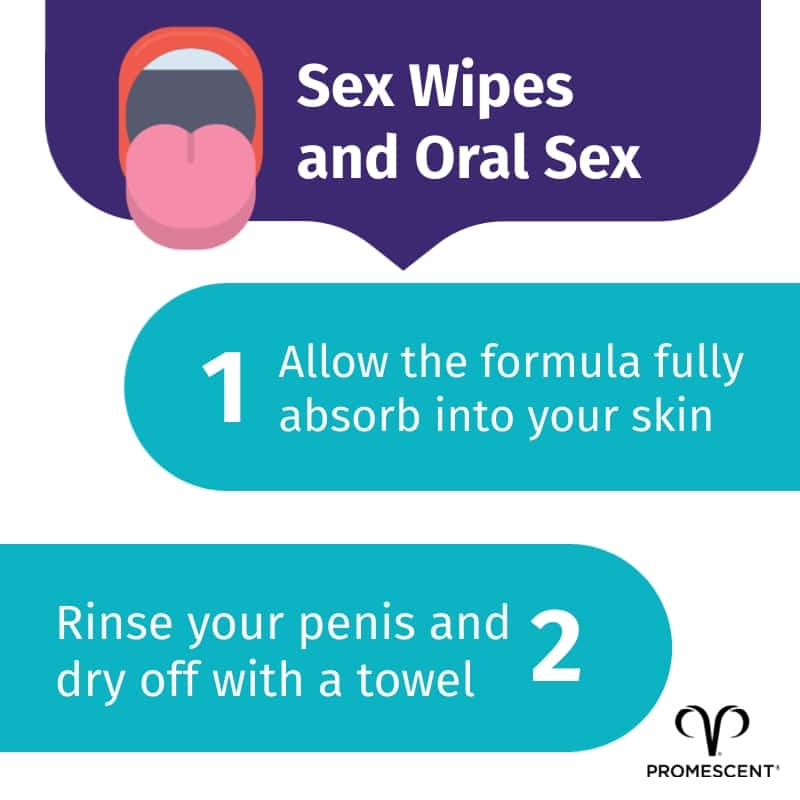 Sex wipes and oral sex