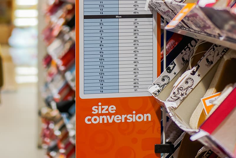 Myth that penis size is associated with shoe size