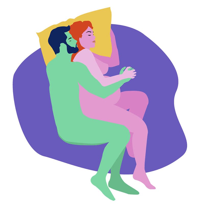 Sex during pregnancy - spooning position