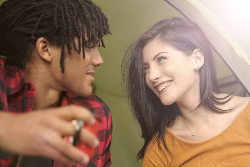 Happy couple because man learned how to help his partner achieve female ejaculation