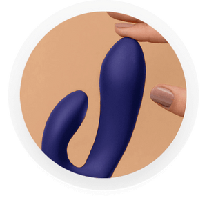 Enjoy dual motors on the rabbit vibrator from Promescent