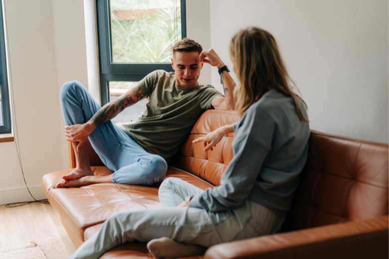 Communicating with your partner helps to improve confidence.