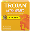 Trojan Ultra Ribbed Condoms - 36 Pack